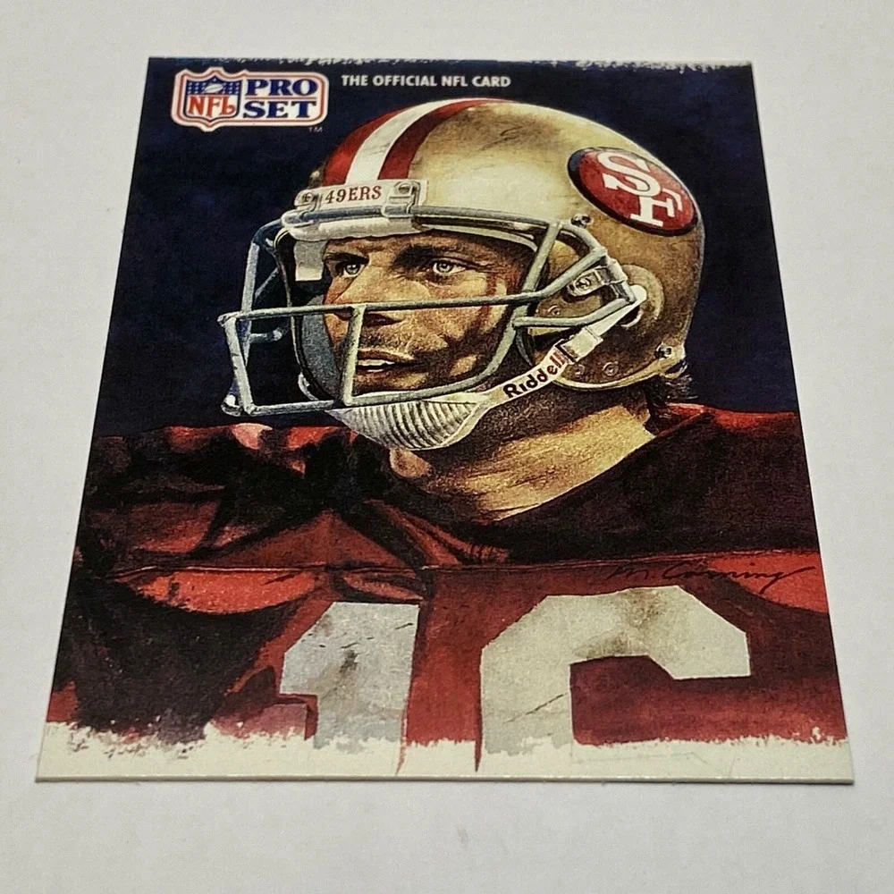 1991 Pro Set Joe Montana Quarterback 49ERS All NFC Team Official‎ NFL Card #387
